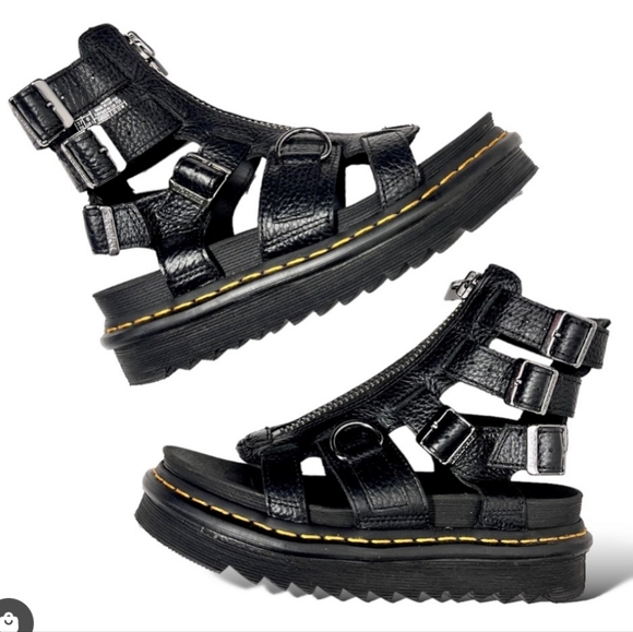 Dr Martens Women's Olson Zipped Leather Sandals 7 - Picture 12 of 12